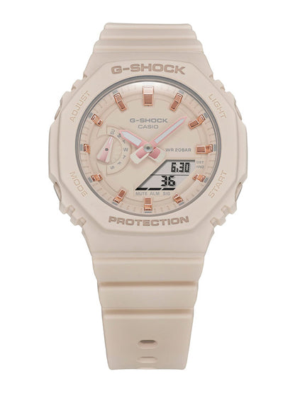 Casio G-Shock - Womens Rubber Strap Pink Analogue & Digital Watch - GMA-P2110-4ADR