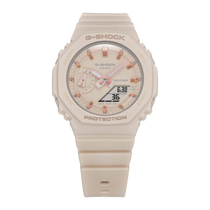 Casio G-Shock - Womens Rubber Strap Pink Analogue & Digital Watch - GMA-P2110-4ADR