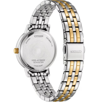 Citizen Womens Blue Dial Stainless steel Strap Watch-EL3106-59L