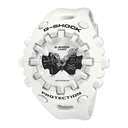 Casio G-Shock - Mens Rubber Strap White Analogue & Digital Watch - GA-V01-7ADR