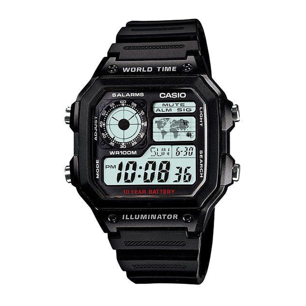 Casio Standard (AE-1200WH) Men's Watch - Black