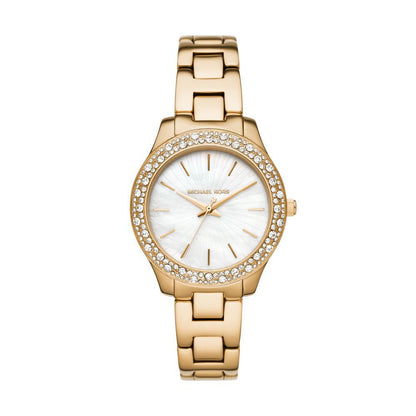 Michael Kors Liliane Gold Stainless Steel Watch-MK4555