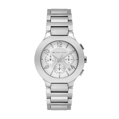 Michael Kors Gramercy Womens Silver Stainless Steel Strap Watch-MK7522