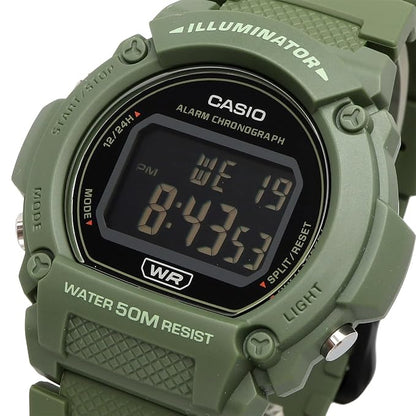 Casio Standard Men's W-219HC Series - Green