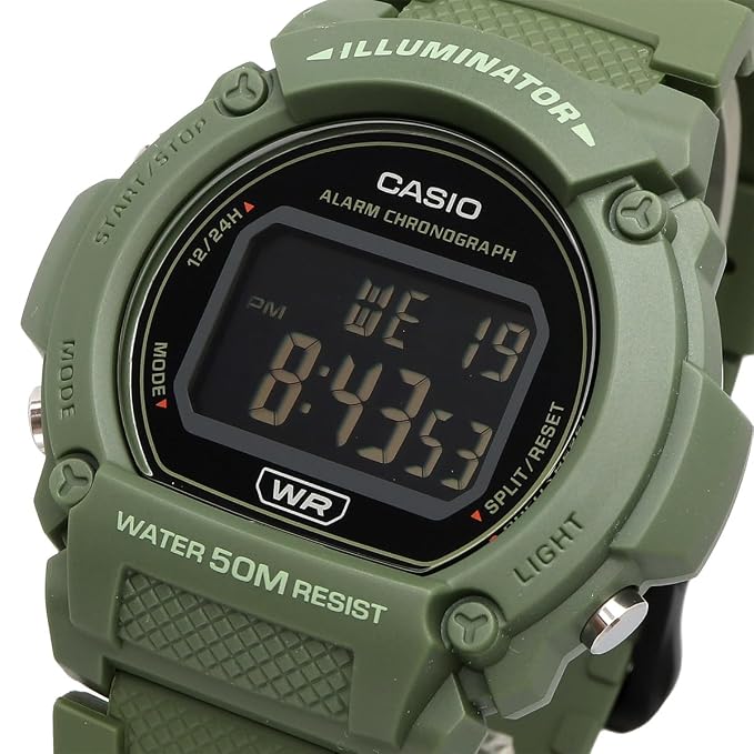 Casio Standard Men's W-219HC Series - Green