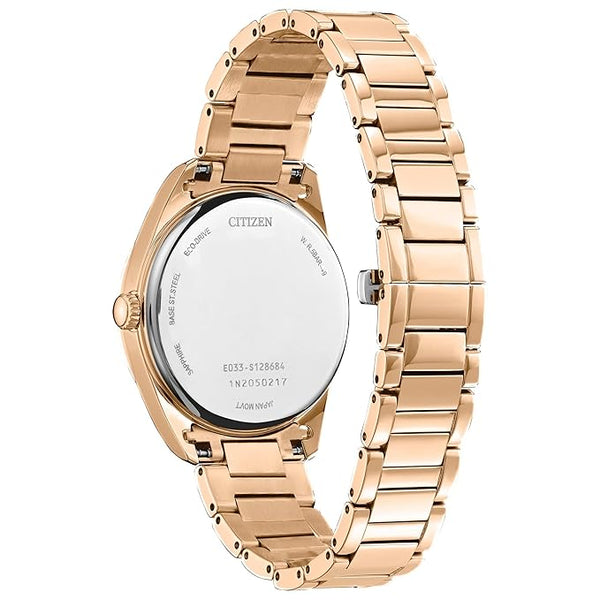 Citizen Eco-Drive Womens Gold Stainless steel Watch-EM0973-55A