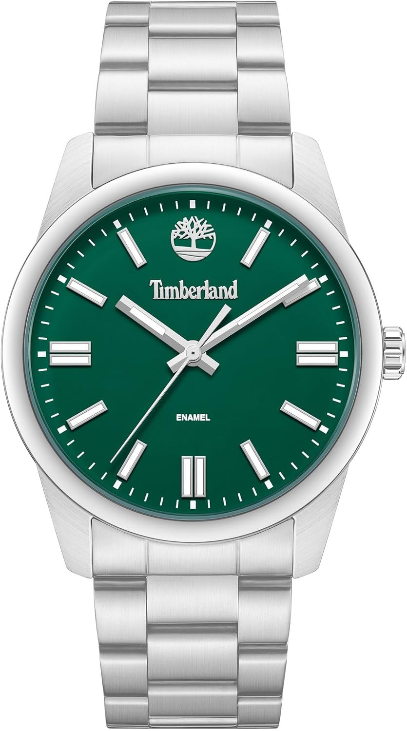 Timberland Midnight Mine Mens Silver Stainless steel Strap Watch-TDWGG0094802