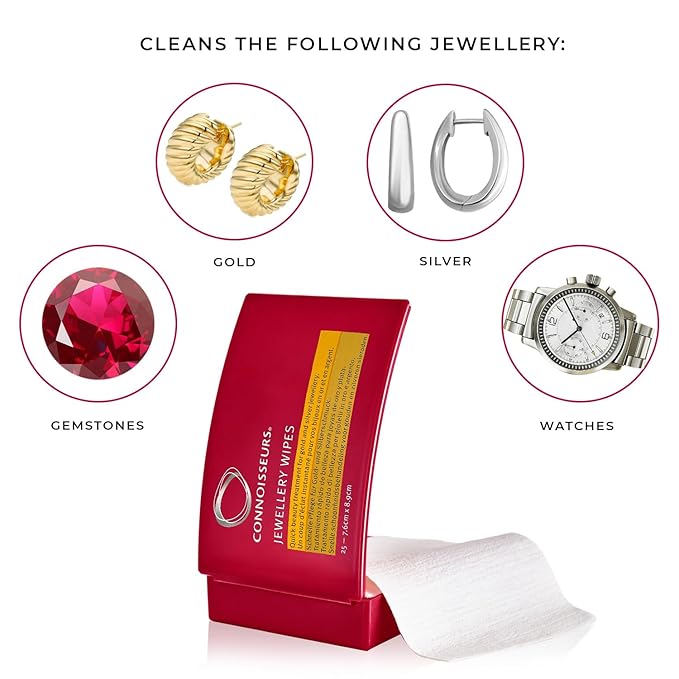 Connoisseurs Jewellery Cleaning Wipes