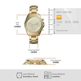 Fossil Modern Courier Womens Gold Stainless steel Watch-BQ3378