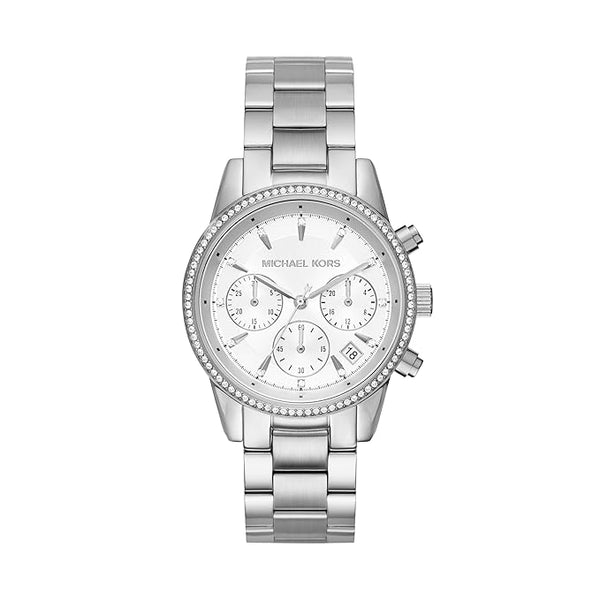 Michael Kors Ritz Silver Stainless Steel Women Watch-MK6428