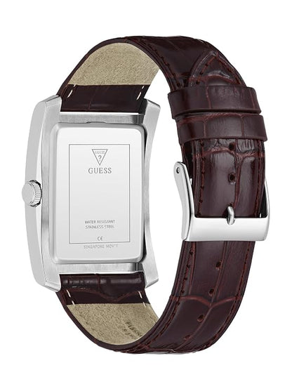 Guess Leather Brown Men Watch-GW1003G2
