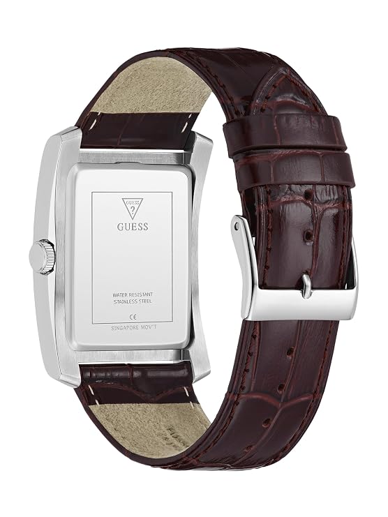 Guess Leather Brown Men Watch-GW1003G2