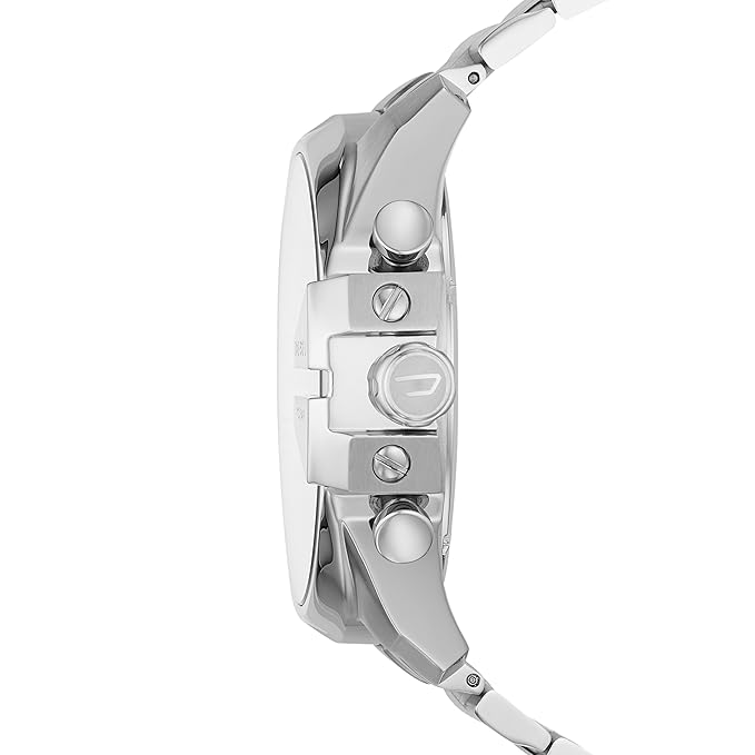 Diesel Mega Chief Mens Silver Stainless Steel Watch-DZ4477