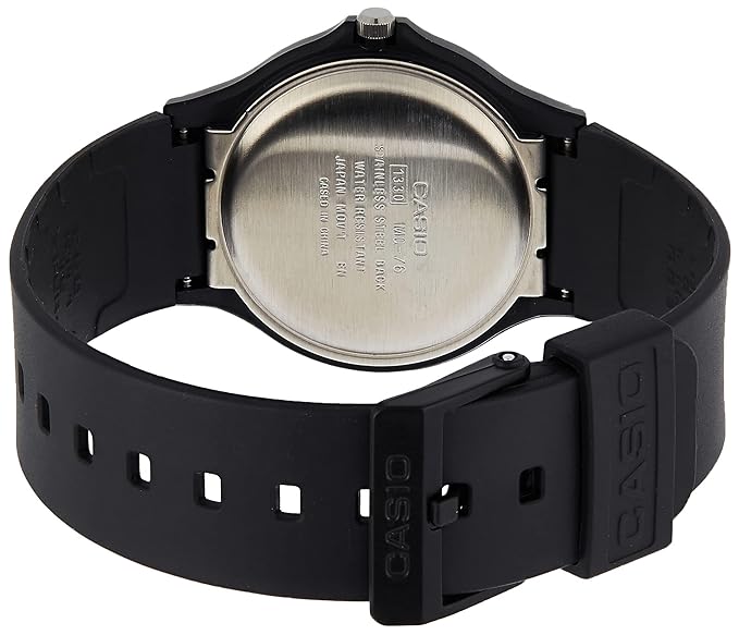 Casio Quartz Analog MQ-76-9ALDF Black Resin Strap Unisex Watch