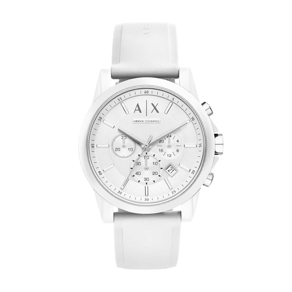 Armani Exchange Mens Silicone Watch - AX1325 (White)