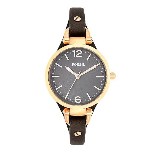 Fossil Georgia Grey Leather Women Watch-ES3077