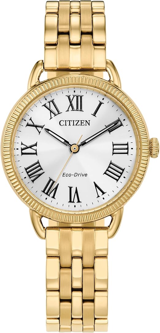 Citizen Solar Womens Gold Stainless steel Strap Watch-EM1052-51A