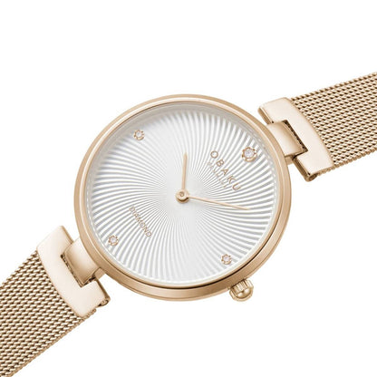 Obaku - Women Black Stainless Steel Strap Watch - V256LXBBMB