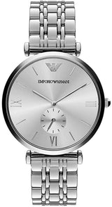 Emporio Armani Retro Womens Silver Stainless Steel Watch - AR1819