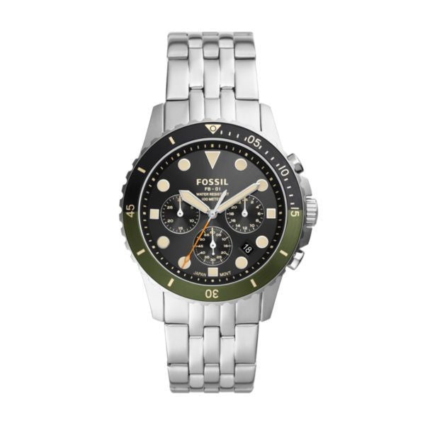 Fossil Fb-01 Chronograph Stainless Steel Watch-FS5864