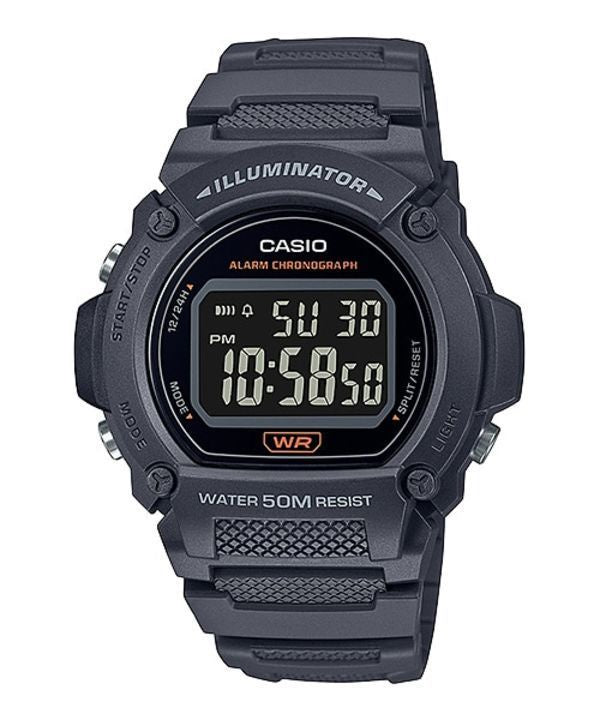 Casio - Black Digital Sport Watch - W-219H-8BVDF