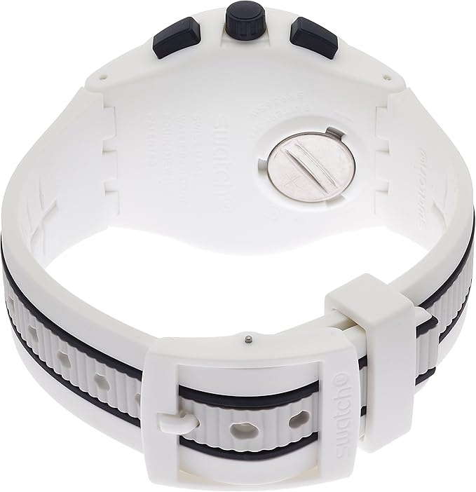 Swatch-Escalator White Unisex Rubber Watch-SUSW408