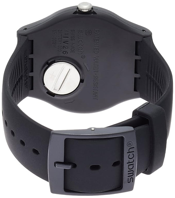 Swatch-Patchwork Black Unisex Rubber Watch-SUOB140