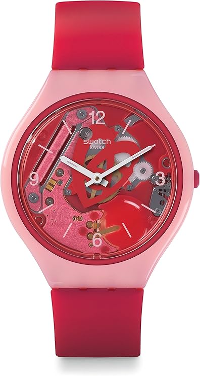 Swatch-Skinamour Pink Unisex Rubber Watch-SVOP100