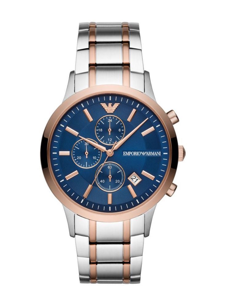 Armani Mens Silver Stainless Steel Watch - AR80025