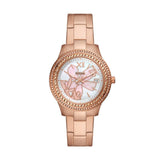 Fossil Stella Womens Rosegold Stainless Steel Watch - ES5192