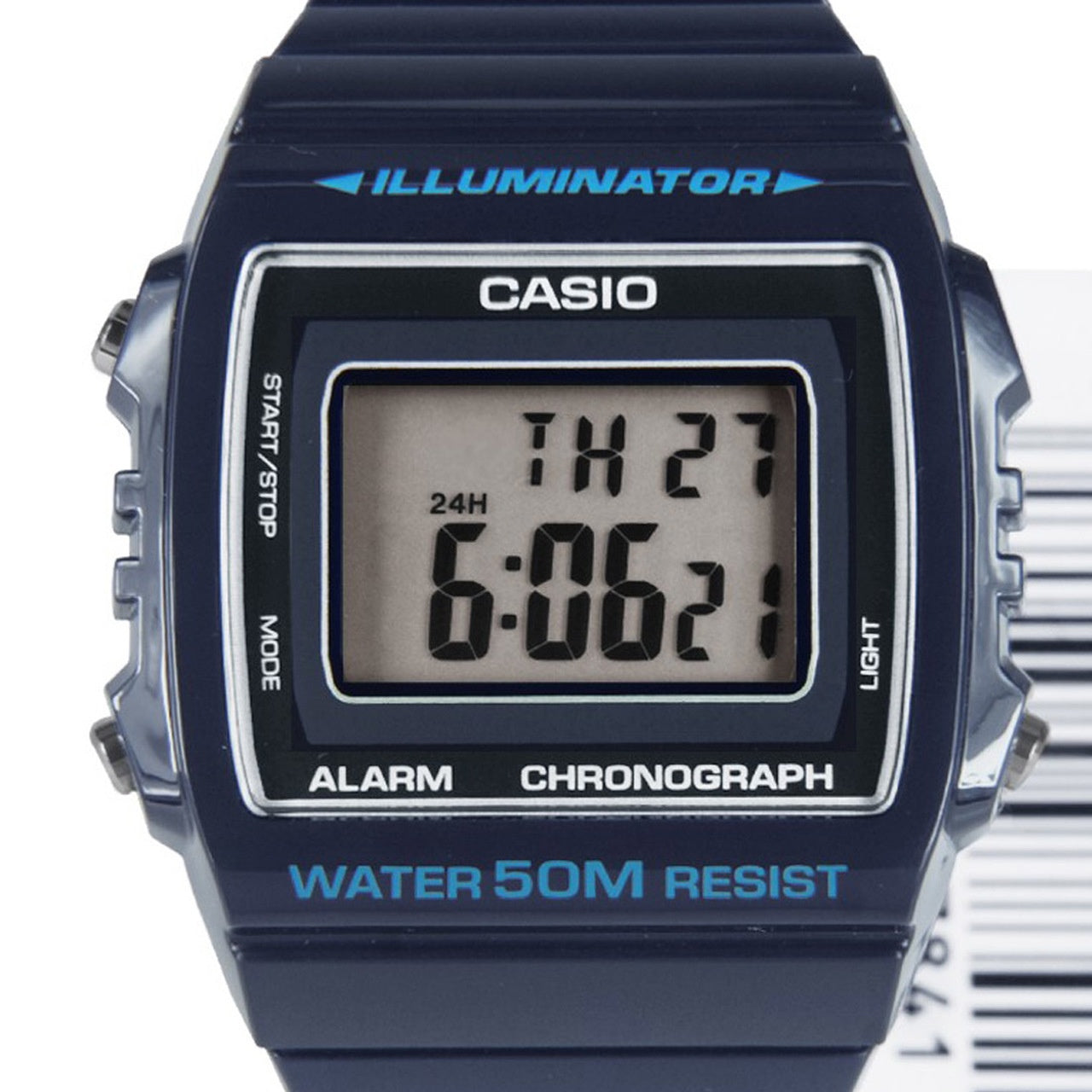 W-215H-2AVDF Casio Illuminator Chronograph Blue Sport Unisex Watch