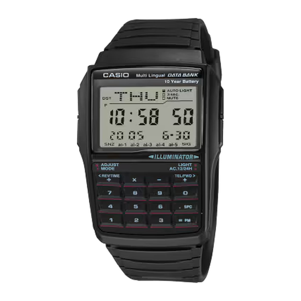 Casio Mens DBC-32-1ADF Data Bank Calculator Watch
