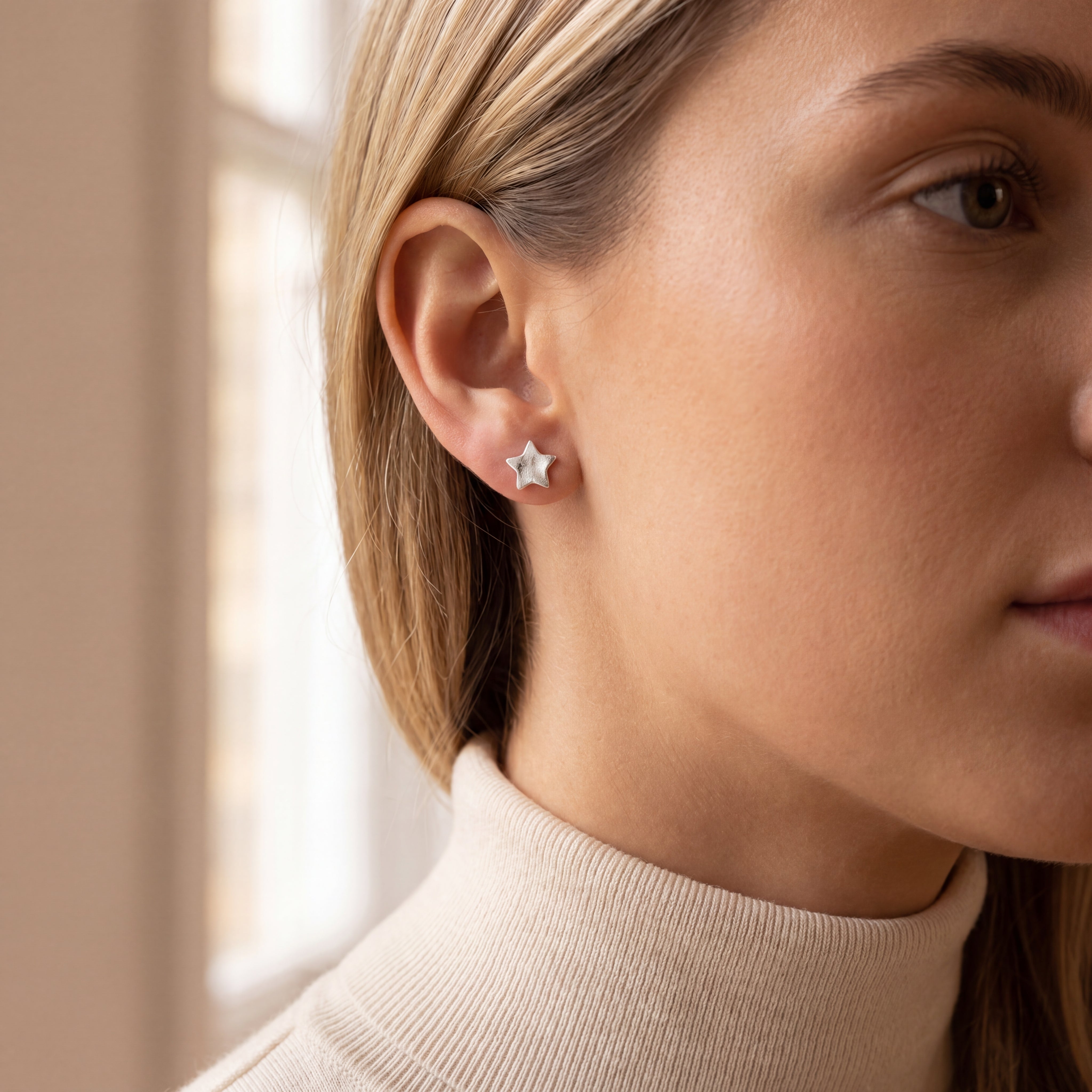 BWJ - 925 Sterling Silver Star Stud Earring