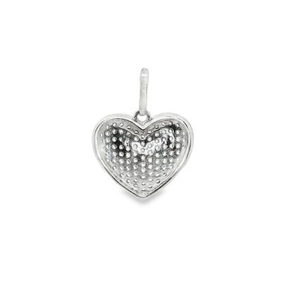 BWJ - 925 Sterling Silver Heart Pendant with Cubics