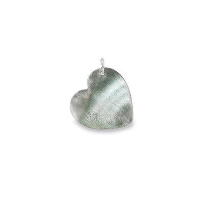 BWJ - 925 Sterling Silver Double Heart Pendant with Pave Cubics
