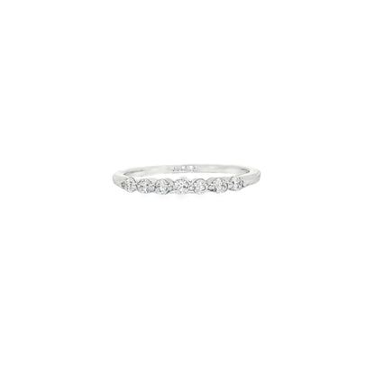 BWJ - 925 Sterling Silver Delicate Cubic Stackable Ring