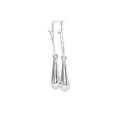 BWJ - 925 Sterling Silver Teardrop Drop Earrings