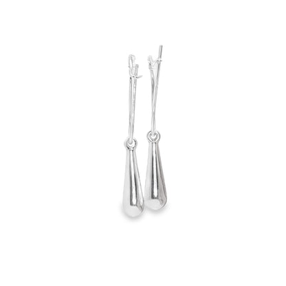 BWJ - 925 Sterling Silver Teardrop Drop Earrings