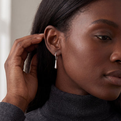 BWJ - 925 Sterling Silver Teardrop Drop Earrings