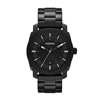 Fossil Machine Mid Smoke Stainless Steel Men Watch-FS4775