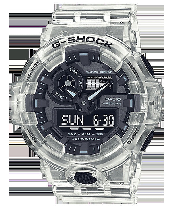 Casio G-Shock Mens 200m Skeleton Standard - GA-700SKE-7ADR