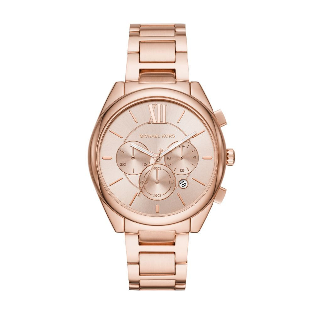 Michael Kors Mfo Janelle Womens Rose Gold Stainless Steel Watch - MK7108