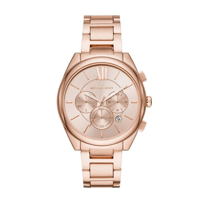 Michael Kors Mfo Janelle Womens Rose Gold Stainless Steel Watch - MK7108
