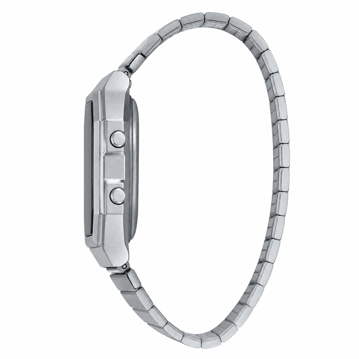 Casio Mens  Digital Metal Strap Watch-A-130WE