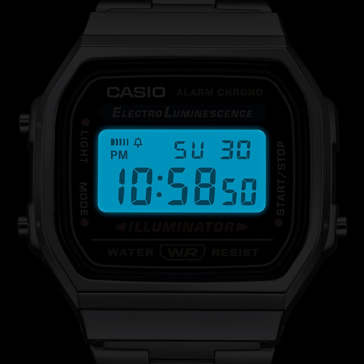 Casio Mens A168WA-1UWD Illuminator Retro Digital Watch