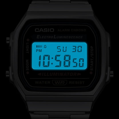 Casio Mens A168WA-1UWD Illuminator Retro Digital Watch