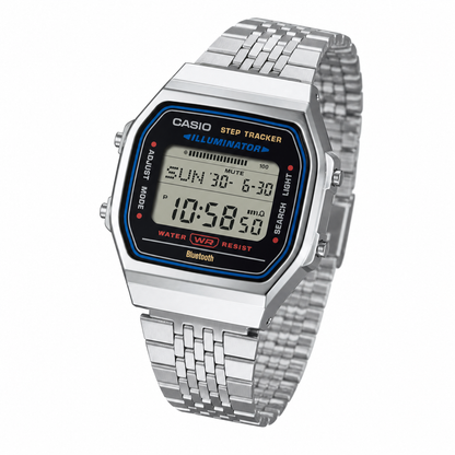 Casio Mens  Digital Metal Strap Watch-ABL-100WE