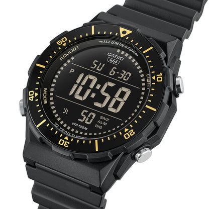 Casio AE-1700H-1BVDF Tactical Digital Watch -10 Year Battery-Black & Gold