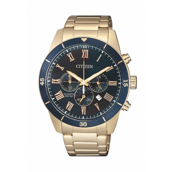 Citizen Quartz Mens Gold Stainless steel Watch-AN8169-58L