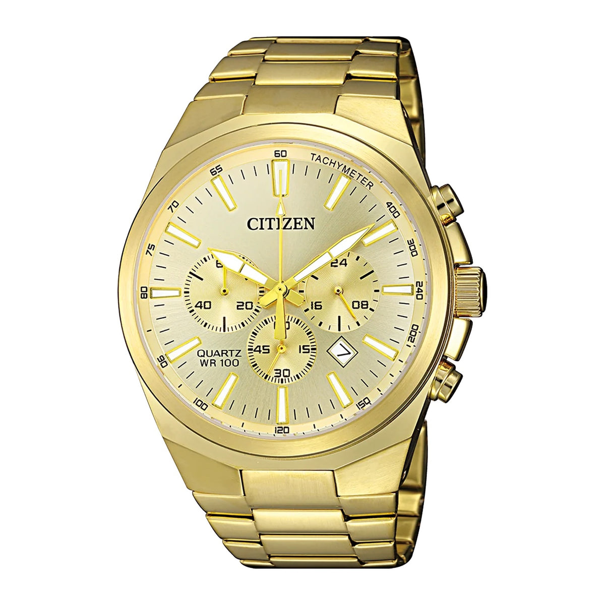 Citizen - Men Gold Stainless Steel Strap Watch - AN8172-53P